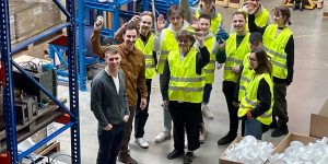 Warehouse and production plant visit by Kaunas University of Technology students.